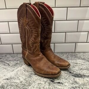 Macie Bean Womens 7.5 Western Boots Brown Leather Snip Toe M7508 Westerncore